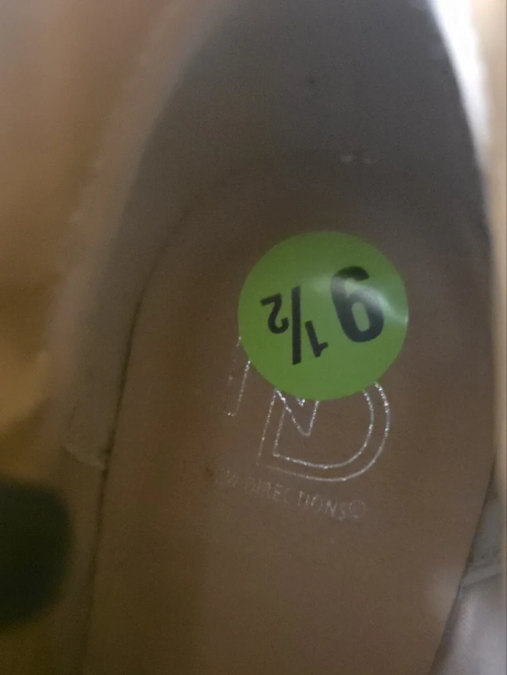 new directions Taupe Wedge Ankle Booties with Side Zip Size 9.5